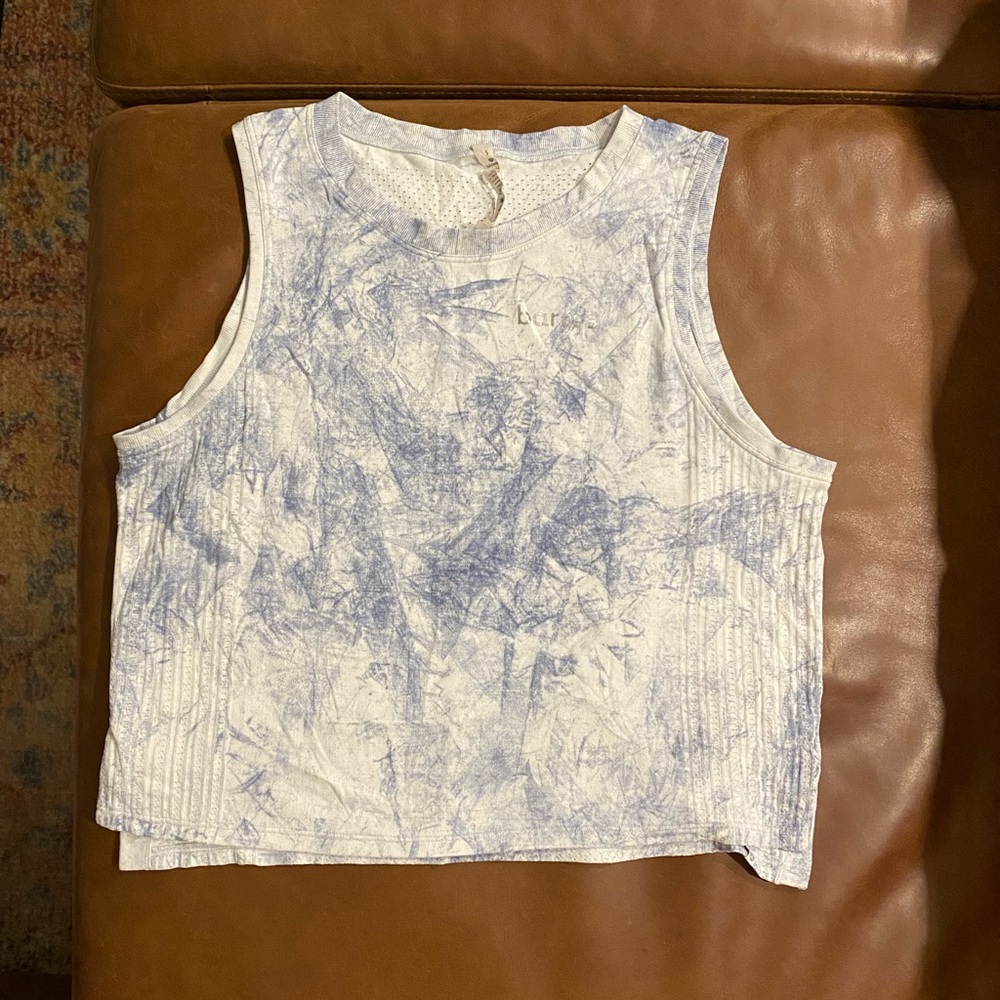 lululemon x barre3 Train To Be Tank in White/Luna Size Small